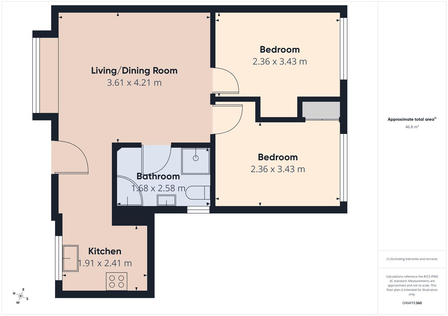 28, Watermouth Lodges, Watermouth Castle, Watermouth floorplan