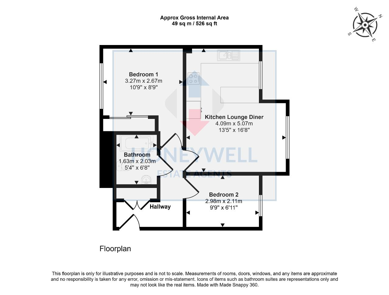 Flat 12, Stephen Mews, Clitheroe floorplan