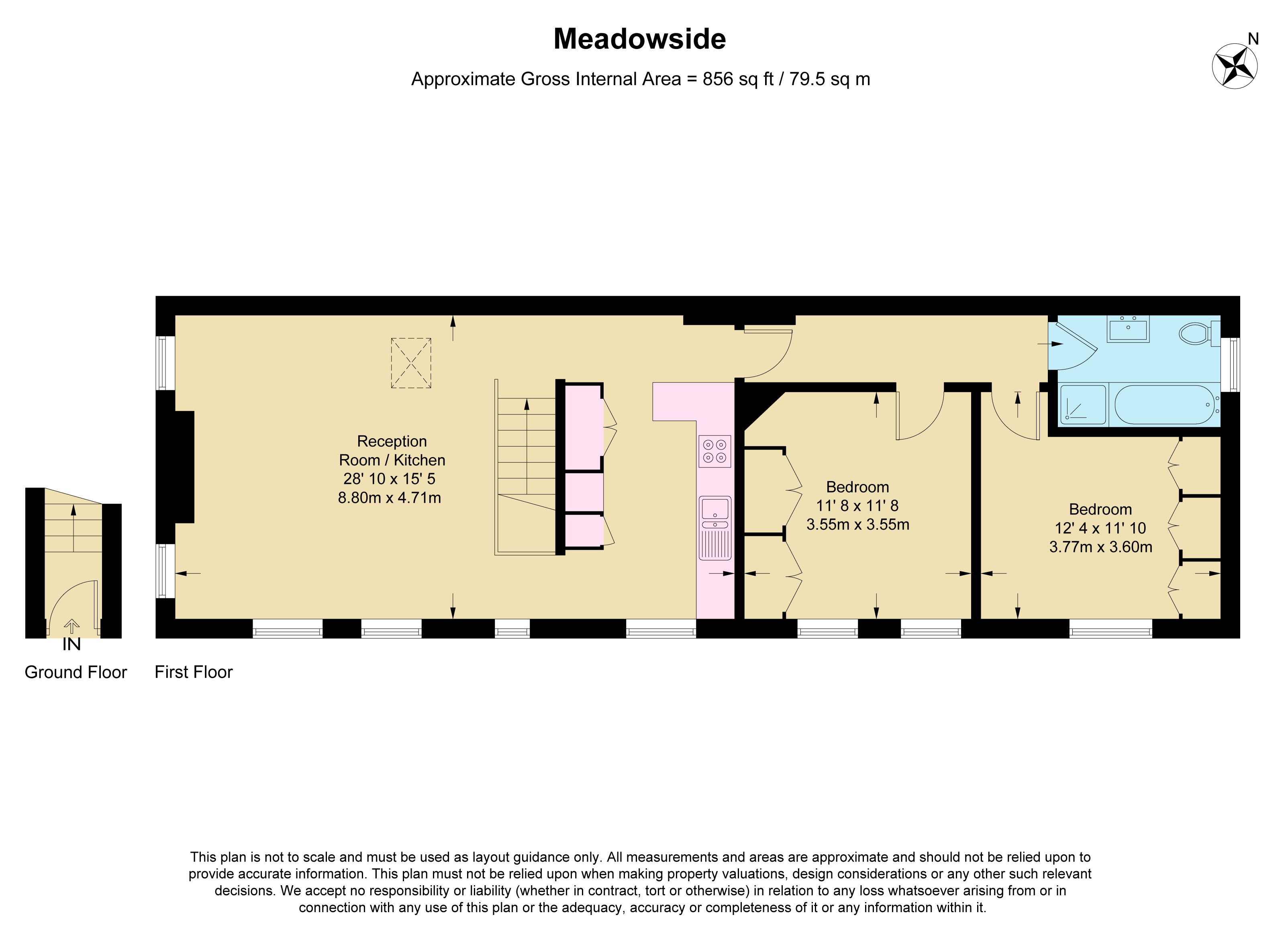 Meadowside, Cambridge Park, Twickenham TW1, 2 bedroom for