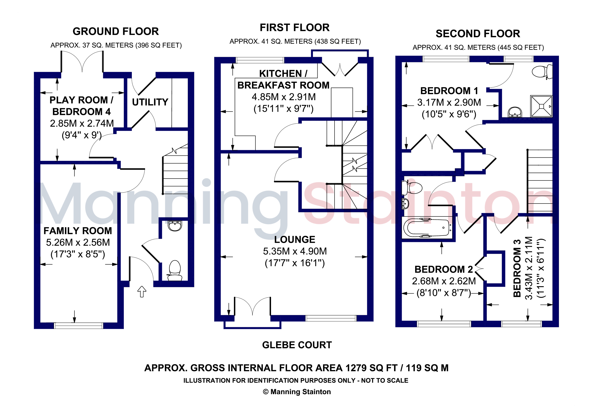 22, Glebe Court, Leeds floorplan