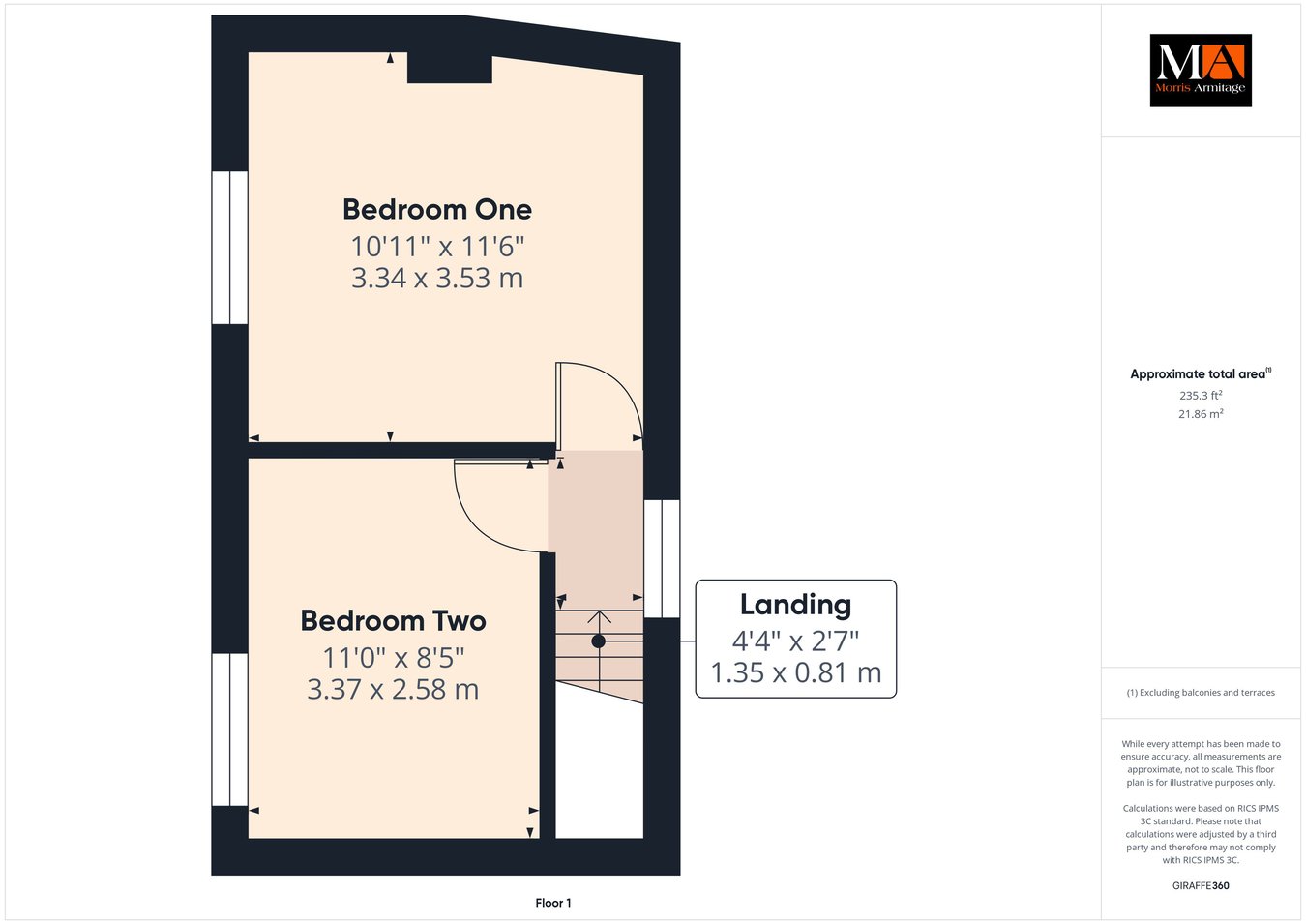 1 Poplar Cottages, Chapel Road, Boughton floorplan