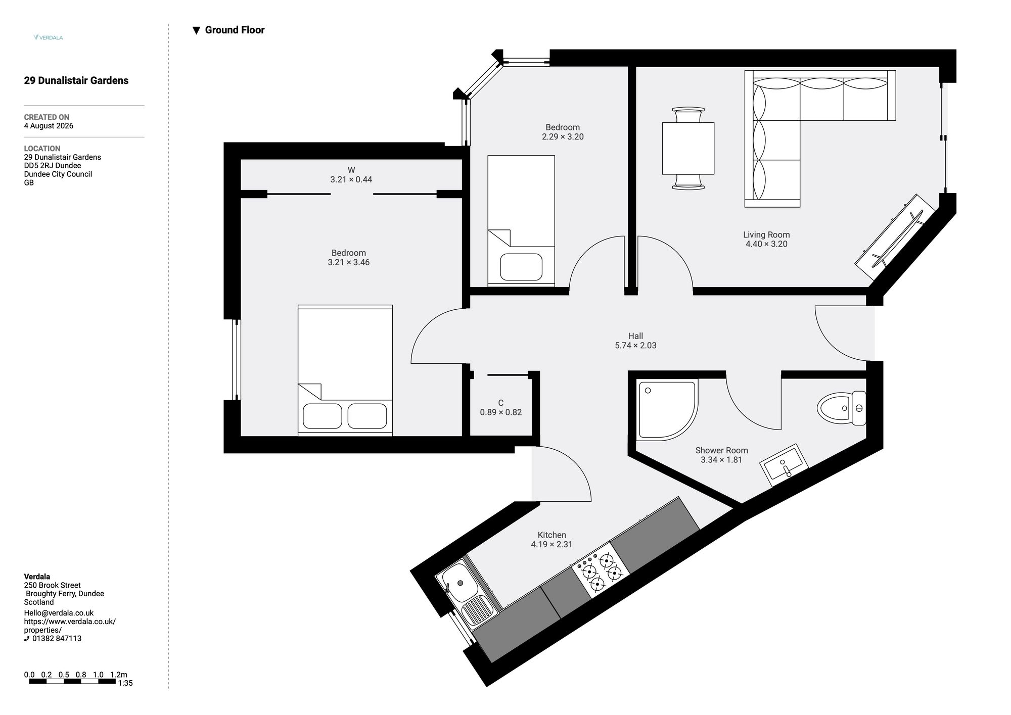29 Dunalistair Gardens, Dundee floorplan
