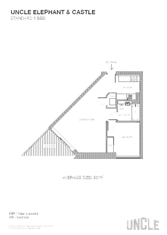 1 Bedrooms Flat to rent in Uncle Elephant & Castle, London SE1