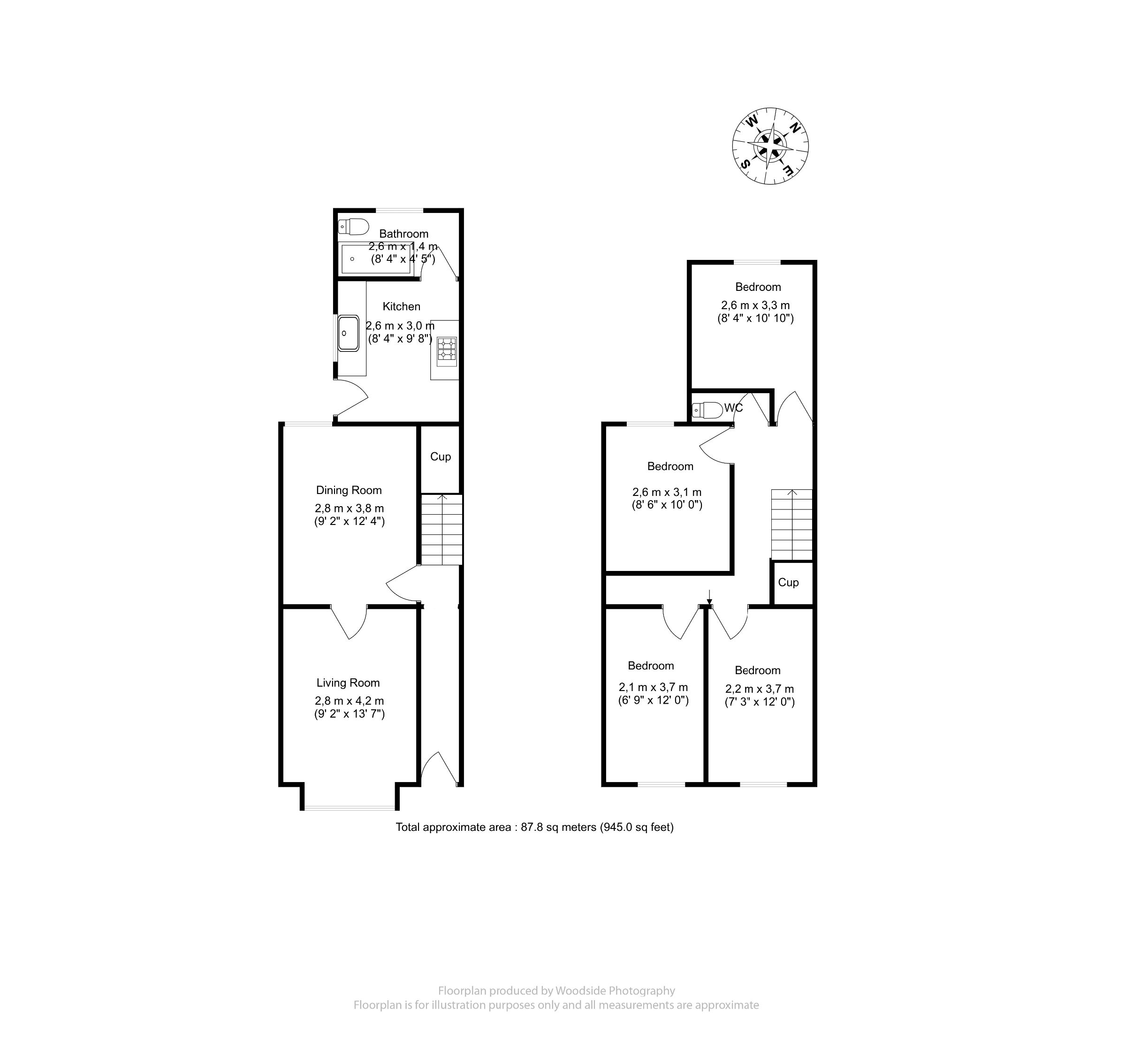 34 Chiltern Rise, Luton floorplan