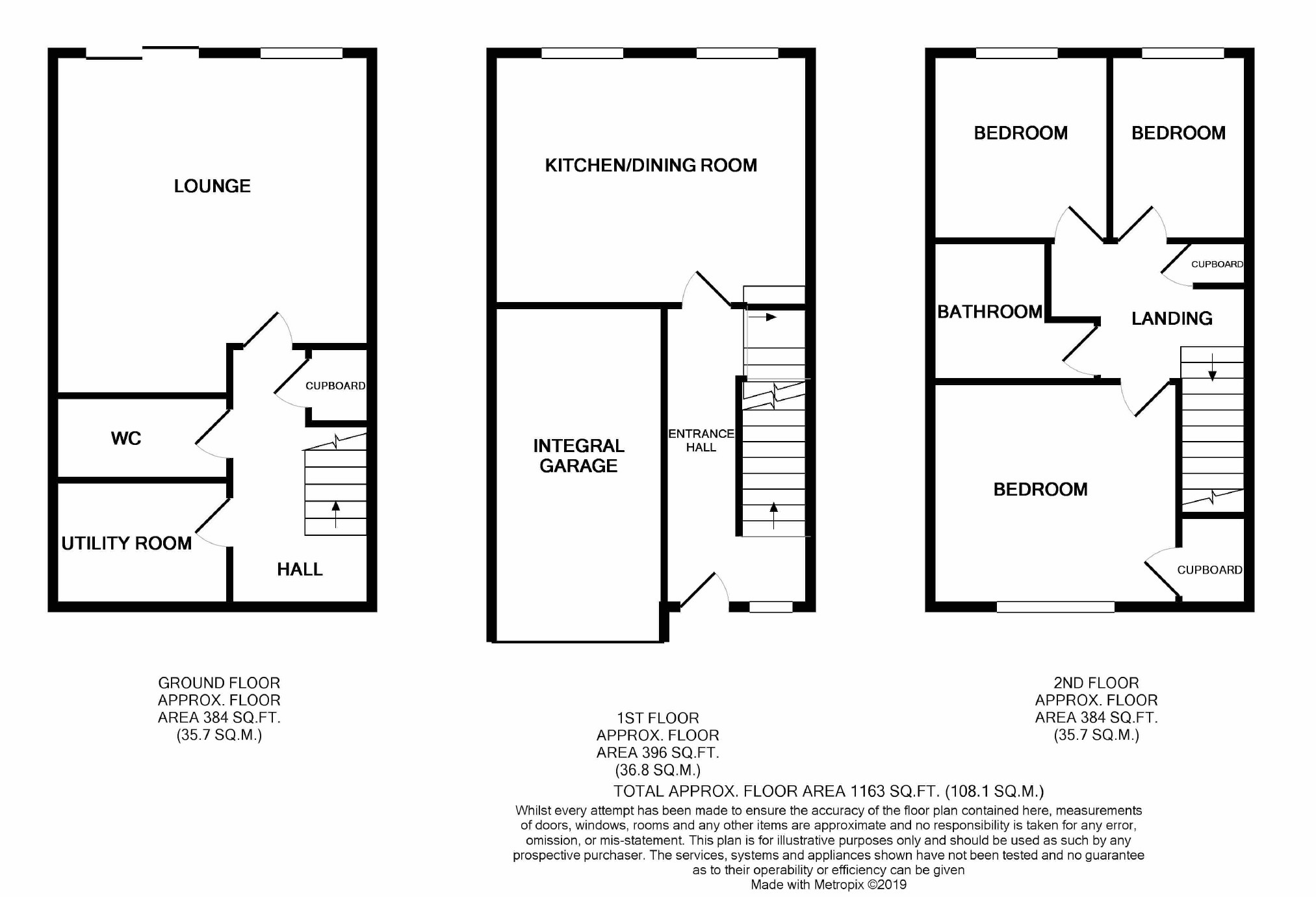 3 Bedrooms Terraced house for sale in Parliament Close, Stroud GL5