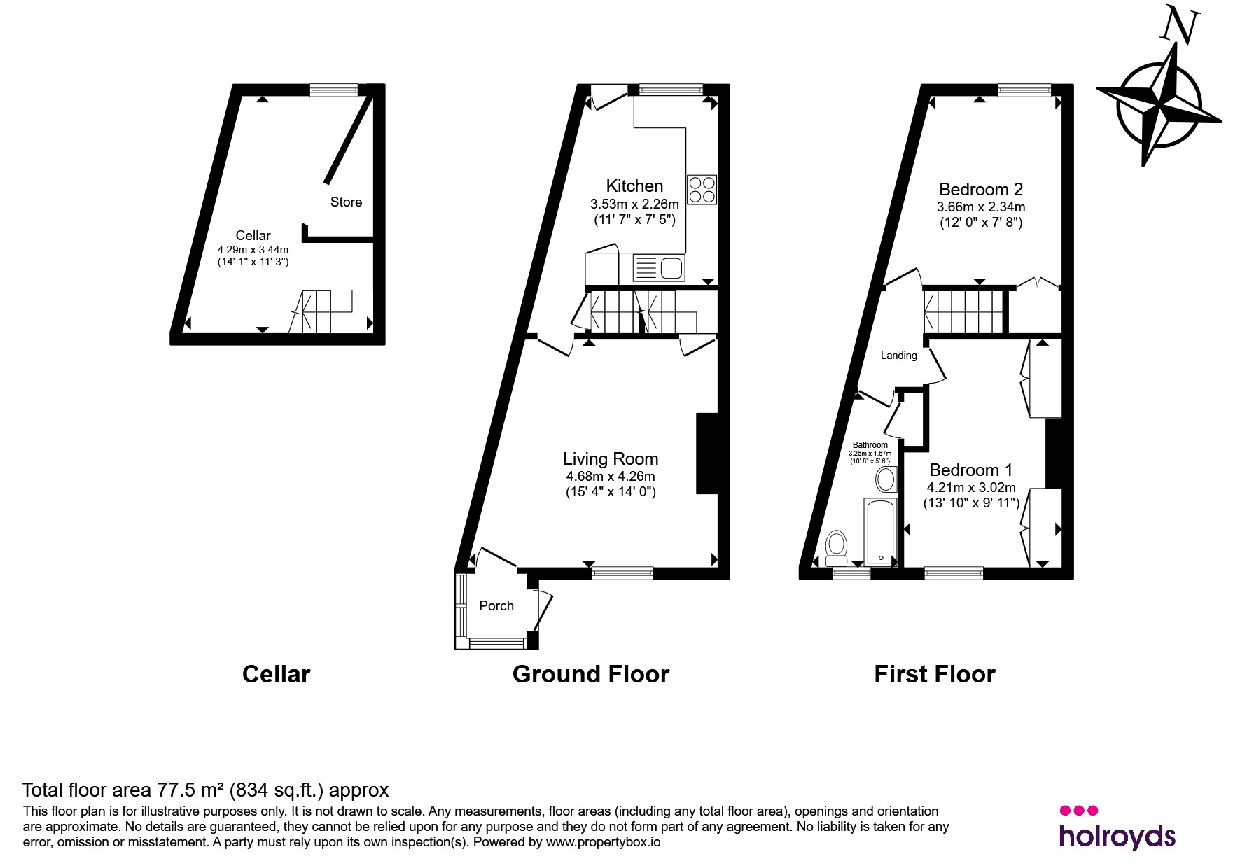 241, Fell Lane, Keighley floorplan
