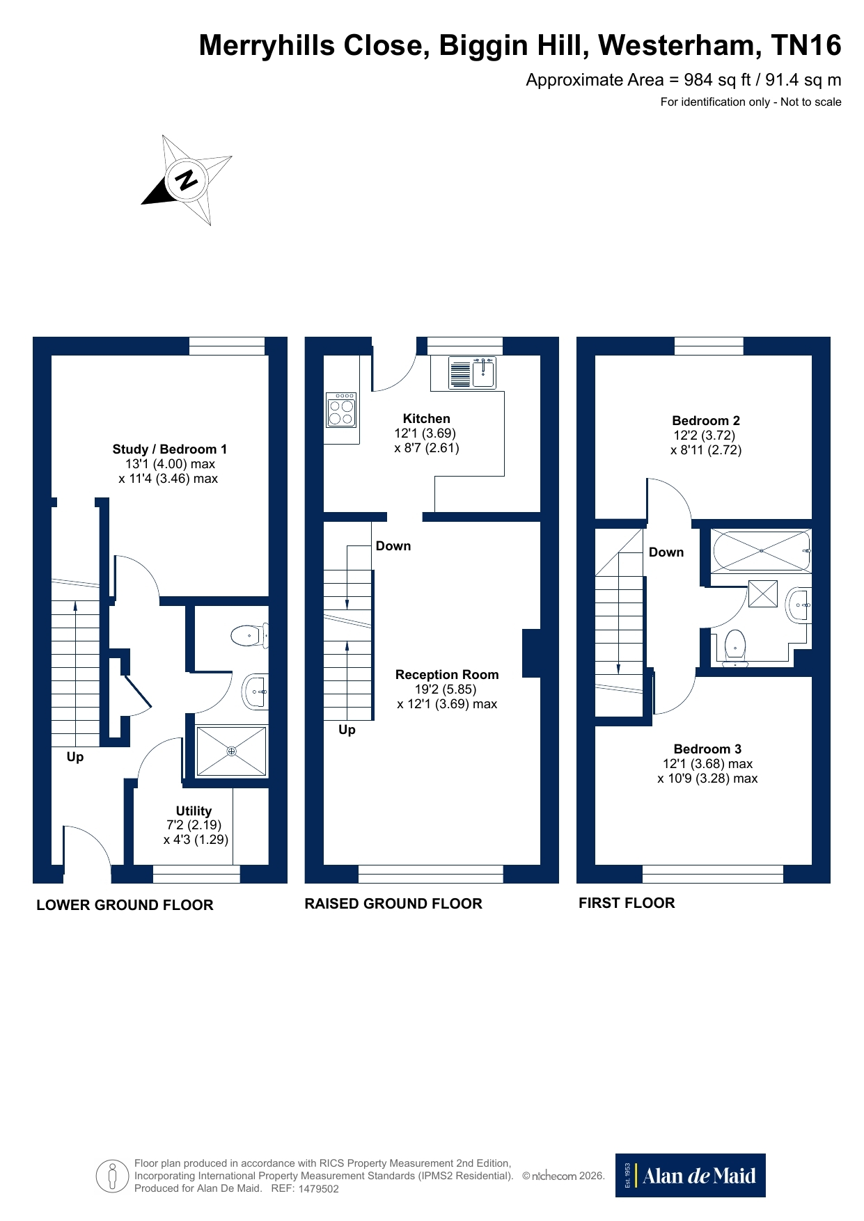 16, Merryhills Close, Westerham floorplan