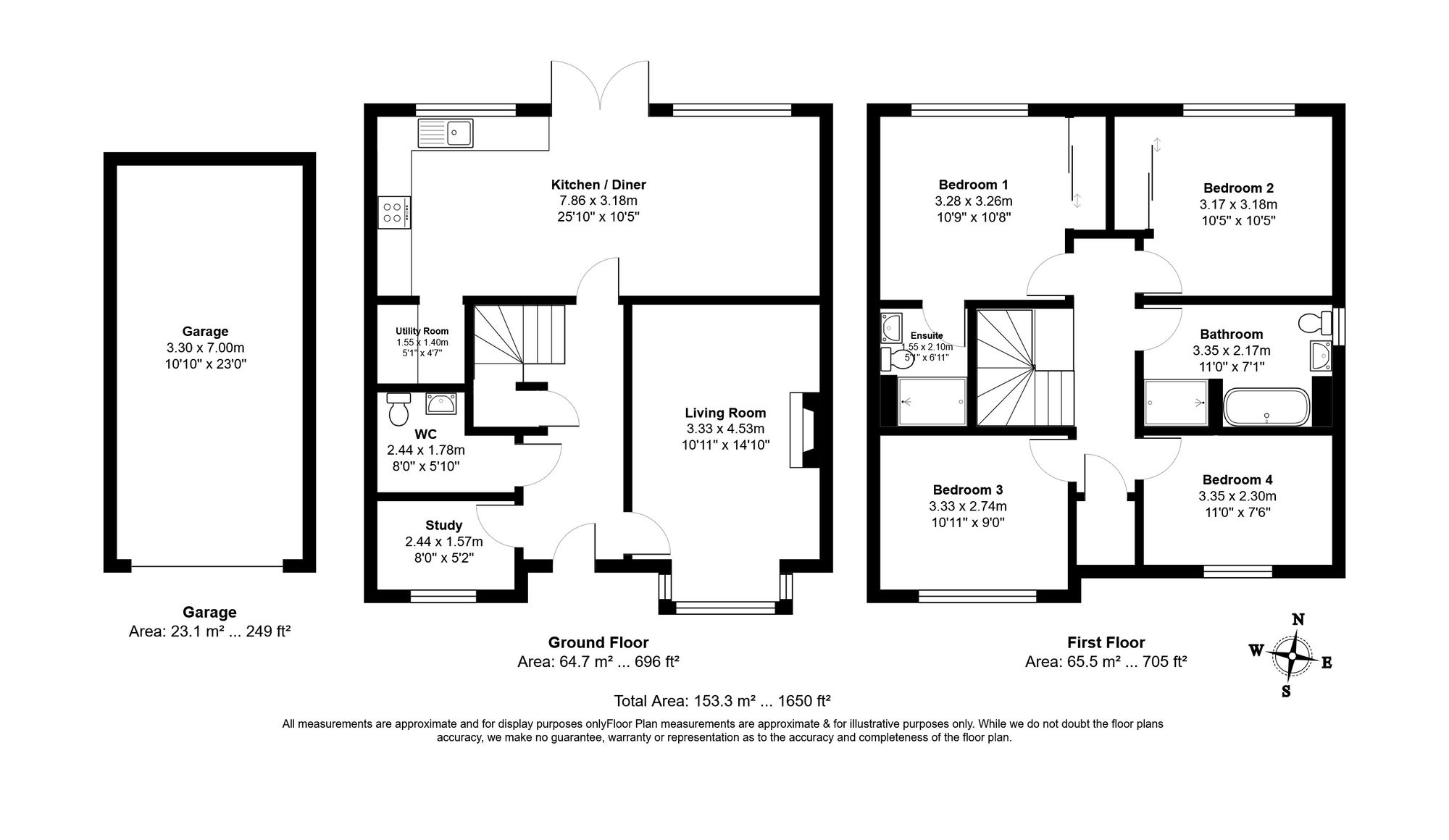 38 Beverley Gardens, Henlow floorplan