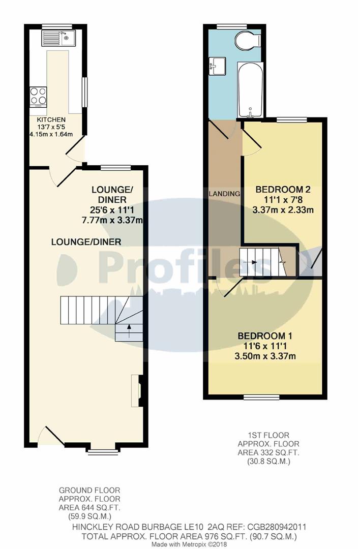 54, Hinckley Road, Burbage floorplan