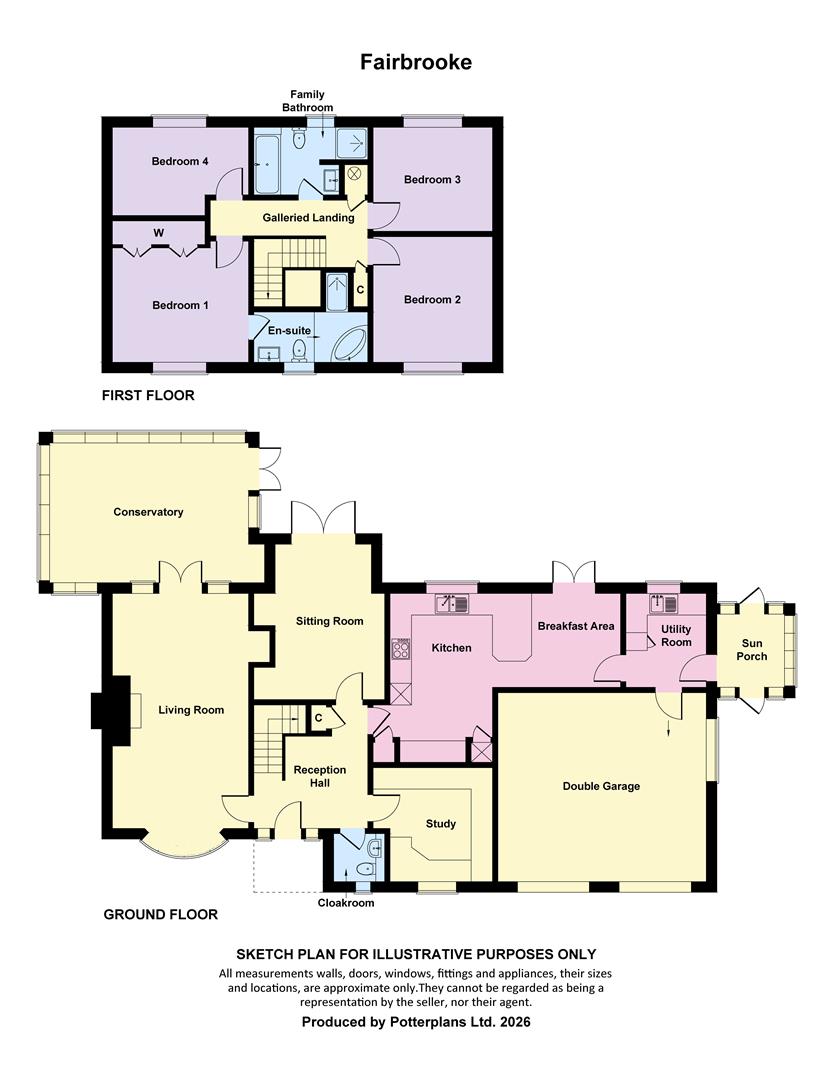 Fairbrooke, Upper Lane, Brighstone floorplan