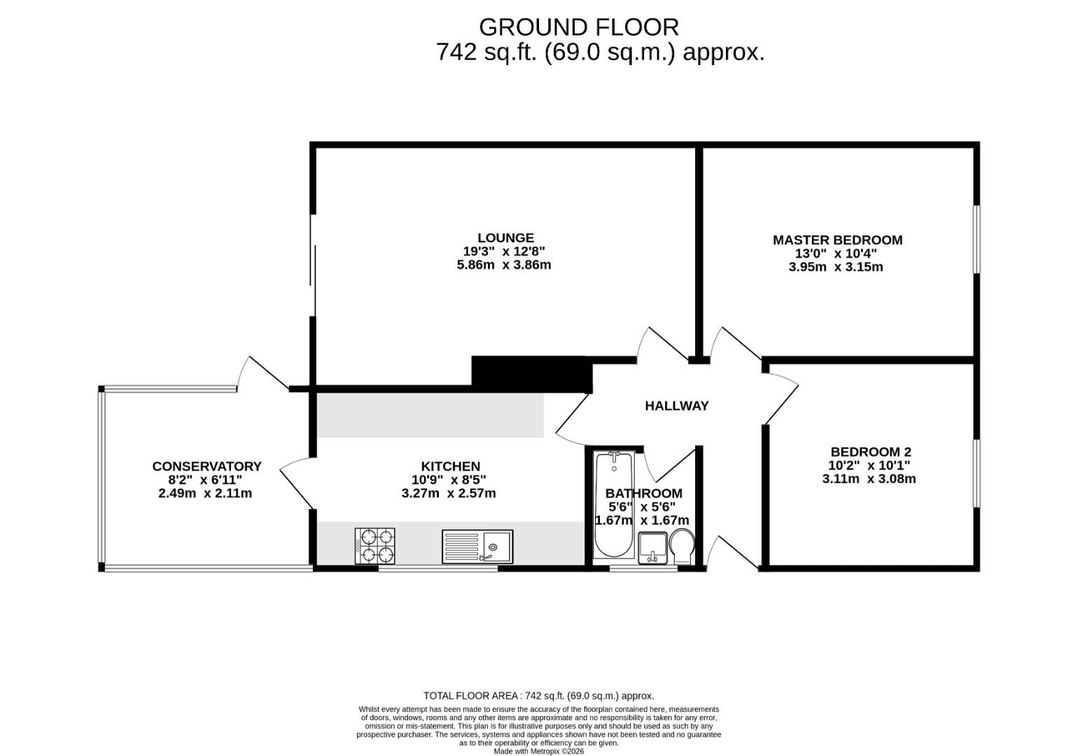 7, Countess Lane, Manchester floorplan