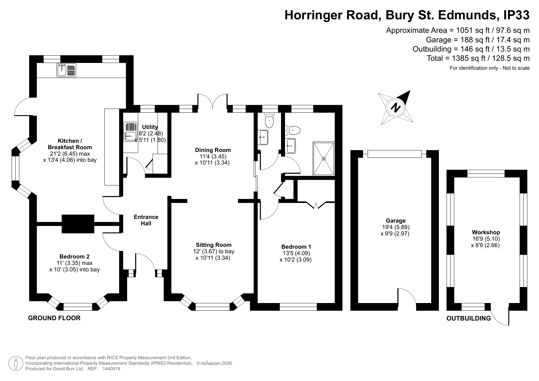 118, Horringer Road, Bury St. Edmunds floorplan