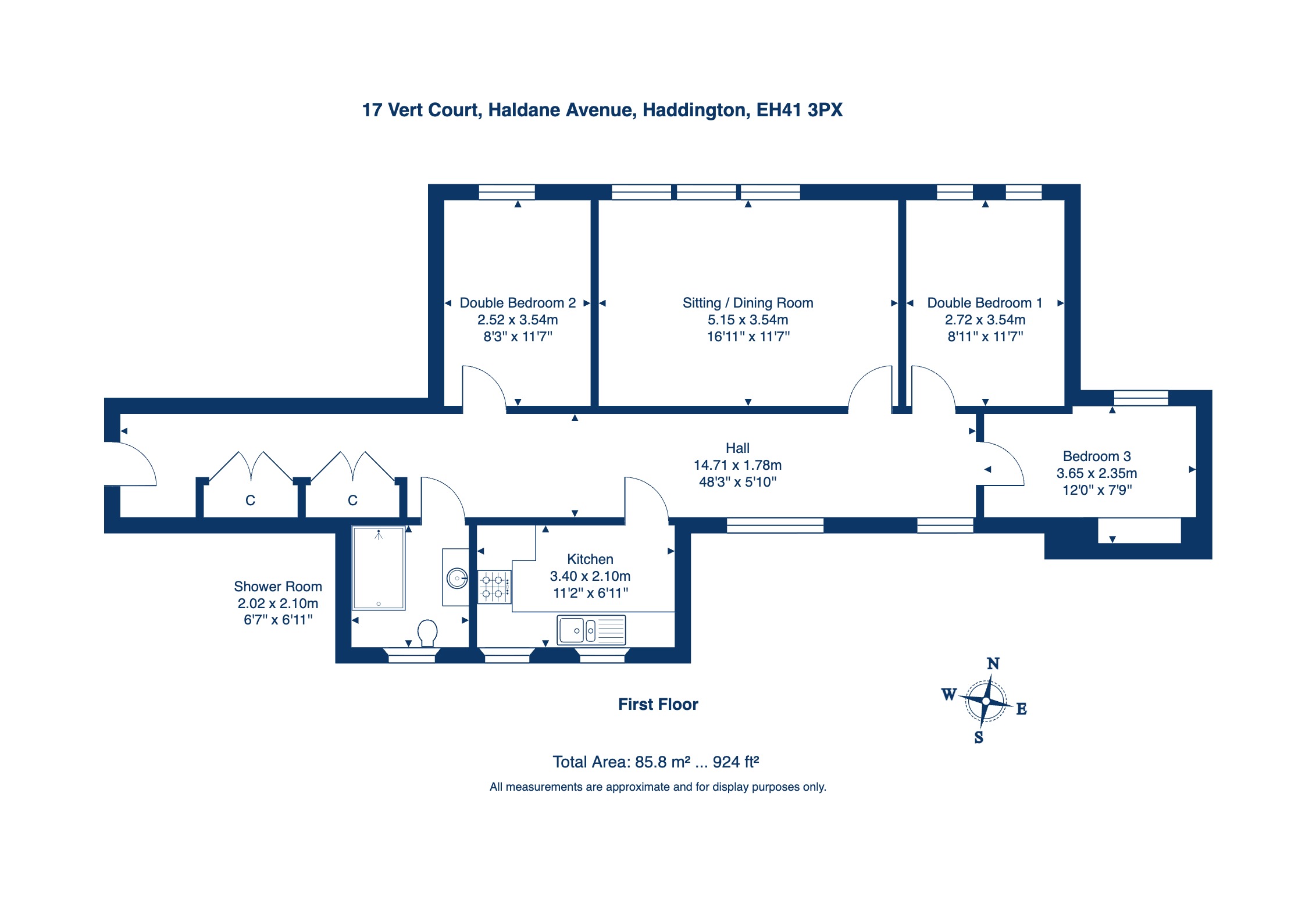 17, Vert Court, Haddington floorplan