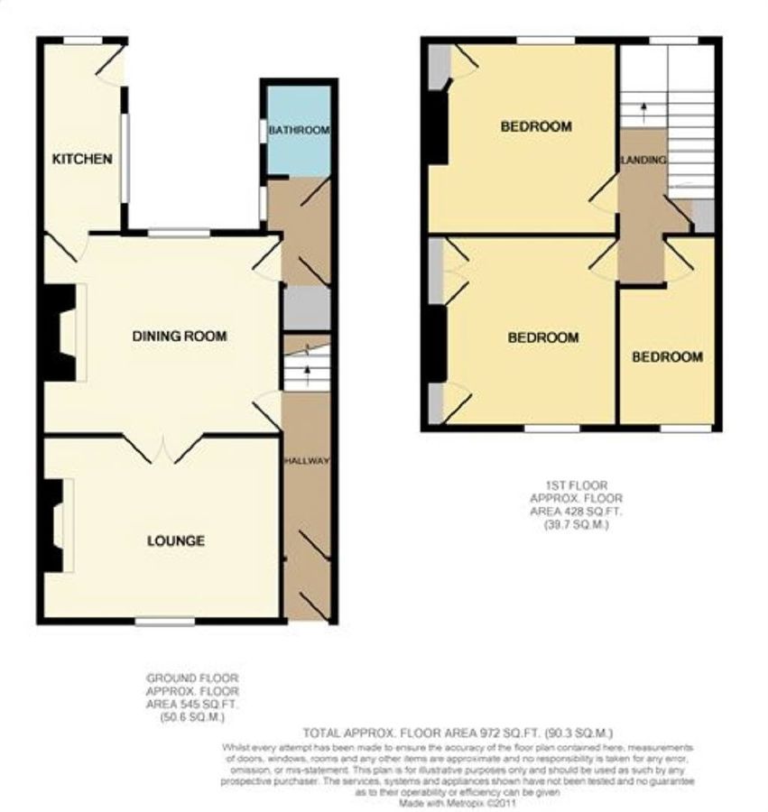 19, South View, Stanley floorplan