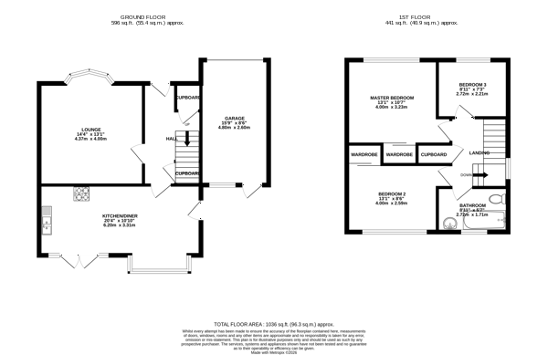31, Romsey Close, Cramlington floorplan