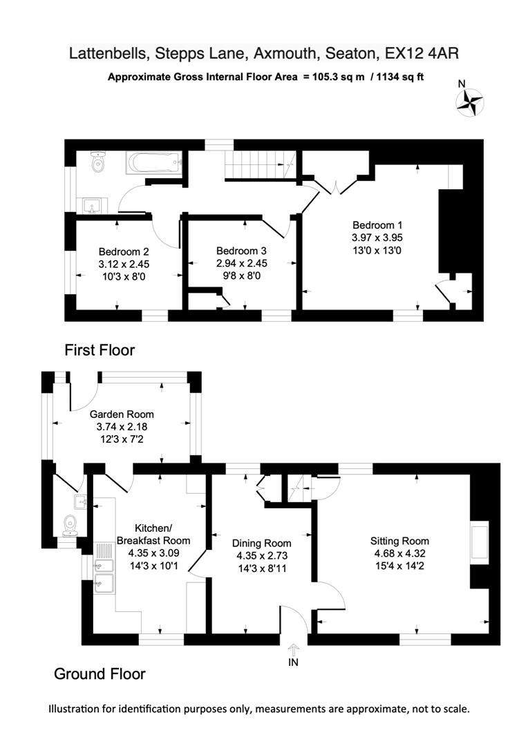 Lattenbells, Stepps Lane, Seaton floorplan