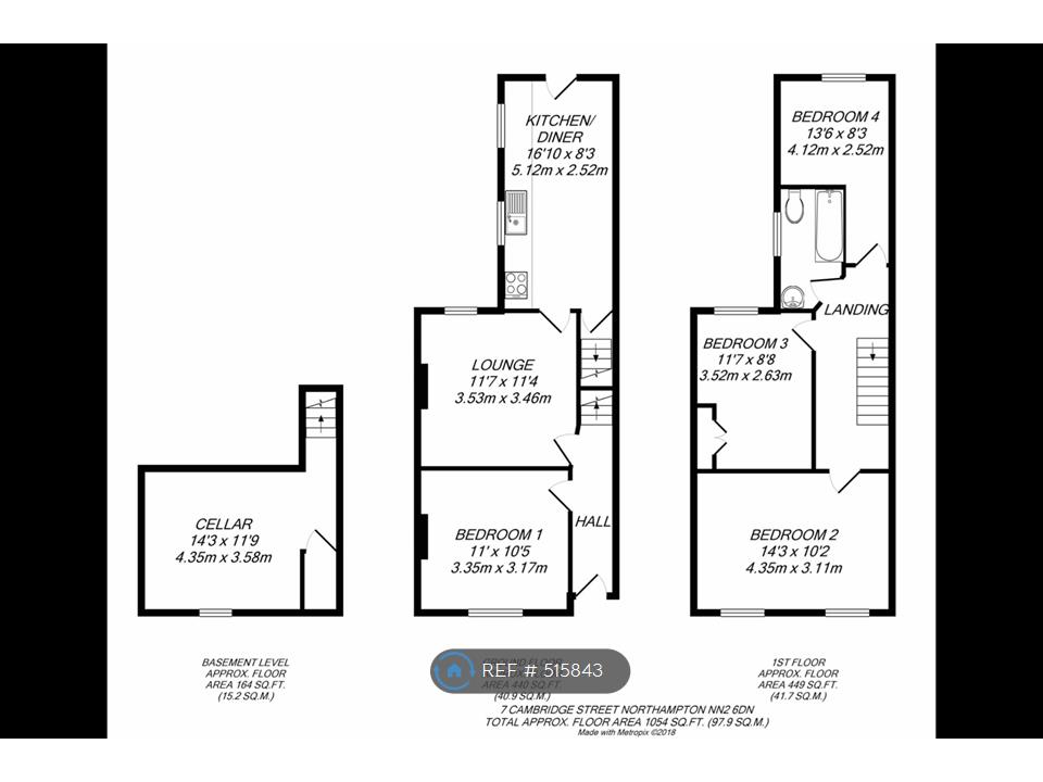 3 Bedrooms Terraced house to rent in Cambridge Street, Northampton NN2