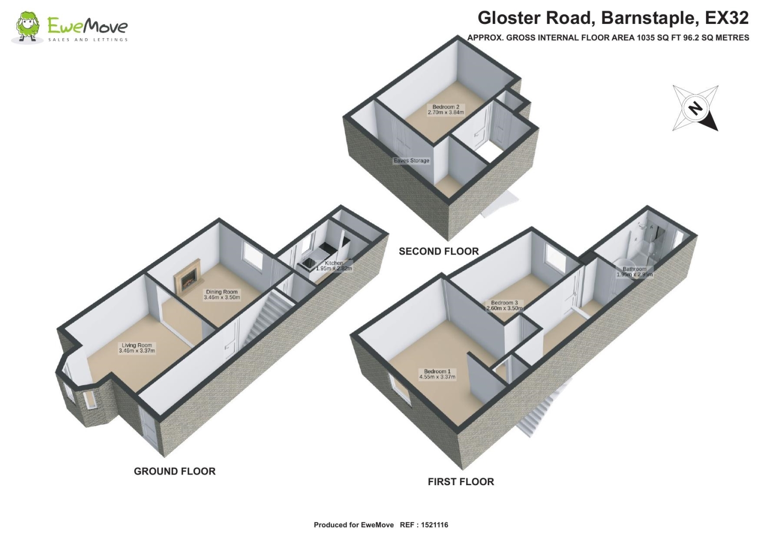 13, Gloster Road, Barnstaple floorplan