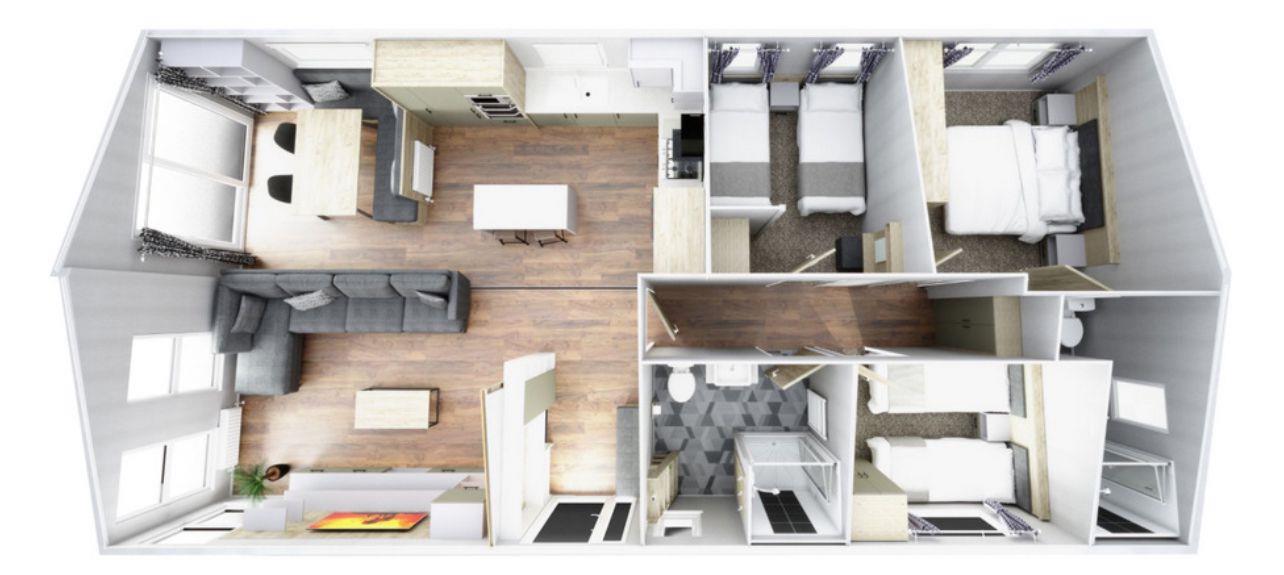 Willerby Mapleton, Leisure Glades Park, Clacton-On-Sea floorplan