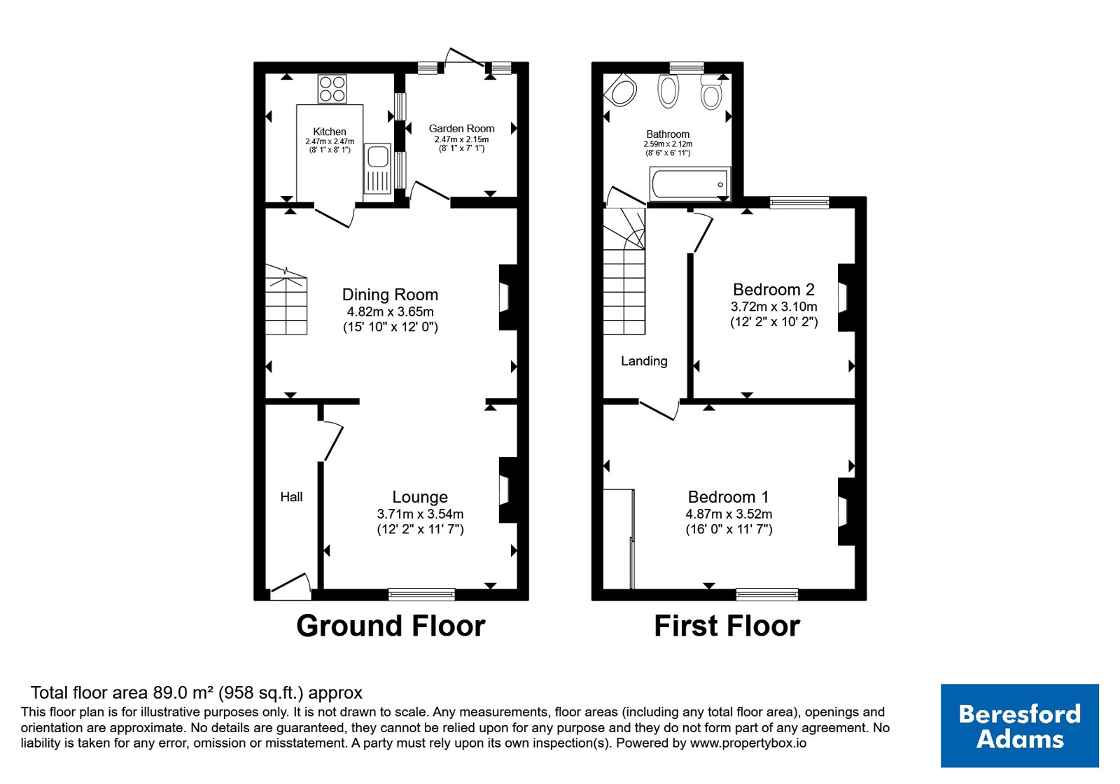 57, Faulkner Street, Chester floorplan
