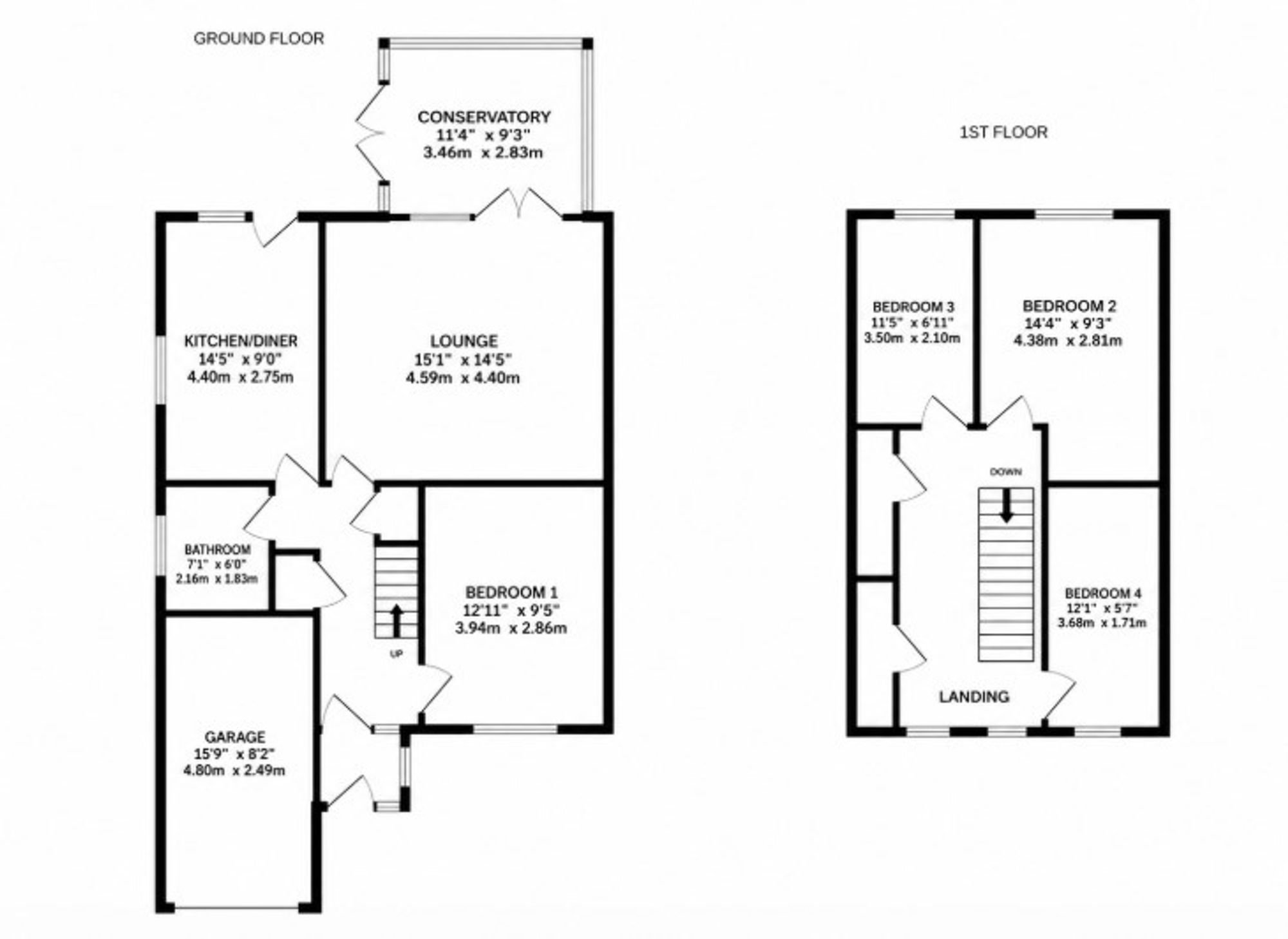 40 Harebeating Crescent, Hailsham floorplan