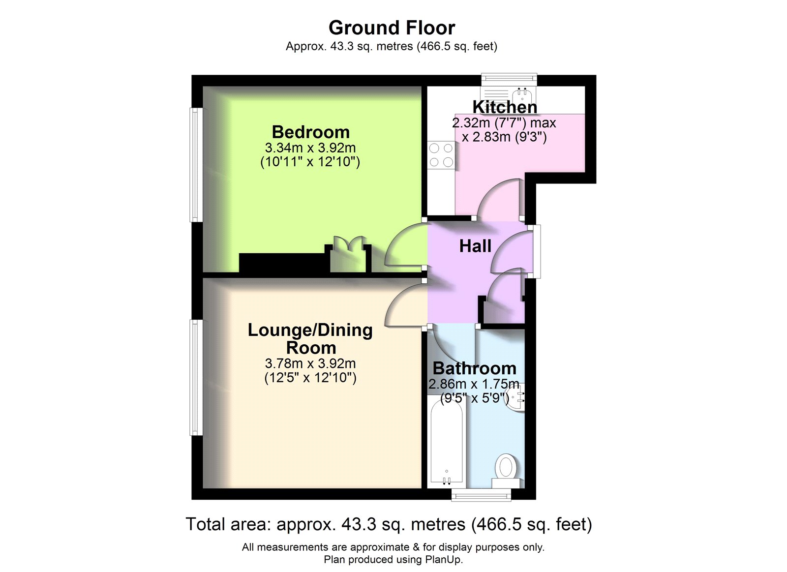 21, Caradoc Flats, Wellington floorplan