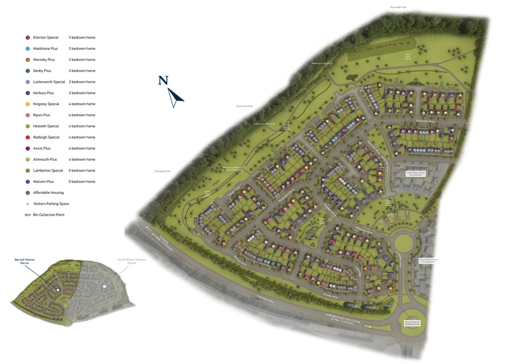 "Moresby Plus" at Prospero Drive, Wellingborough NN8, 3 bedroom semi