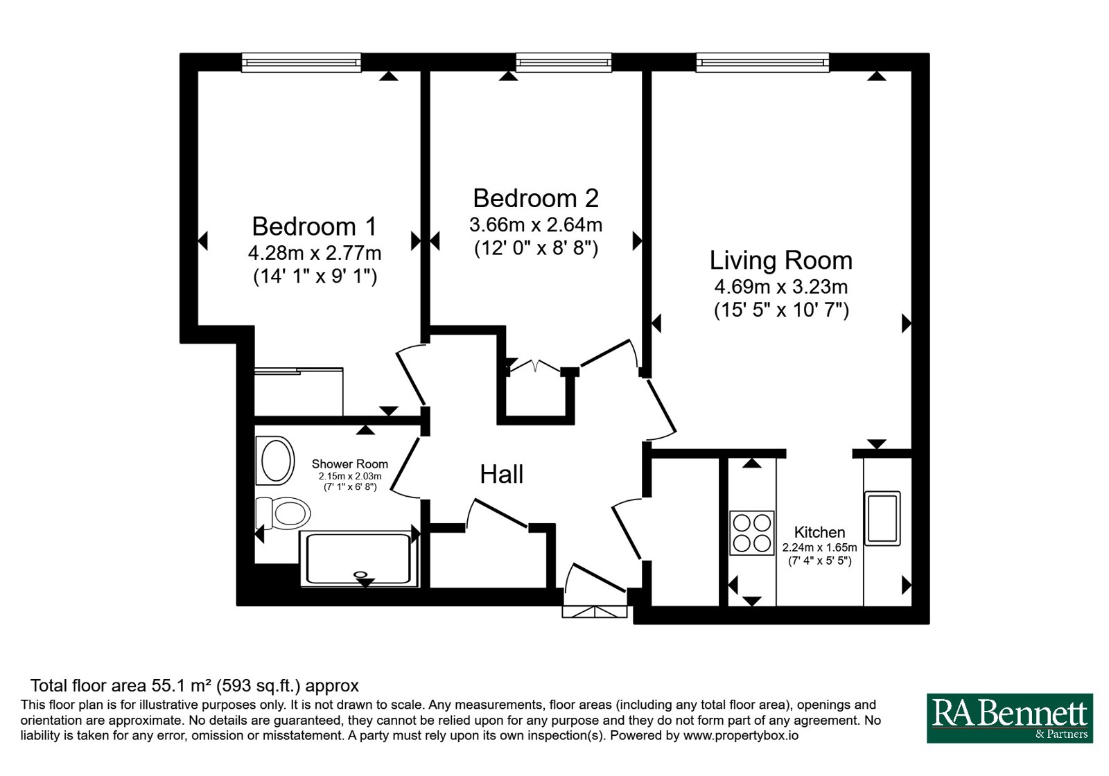 35 Homespring House,, Pittville Circus Road, Gloucestershire floorplan