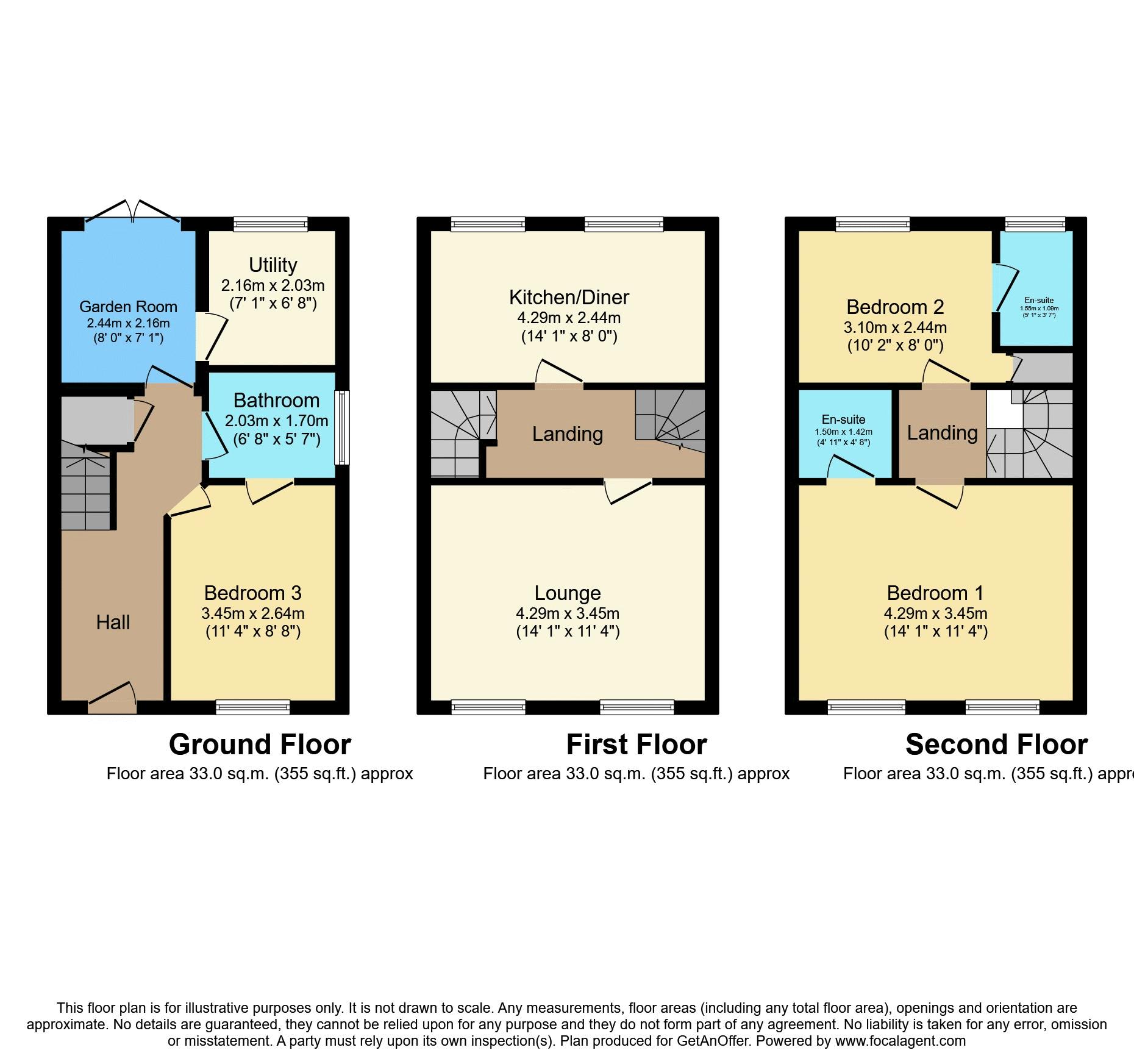 1, Avocet Place, Mansfield floorplan