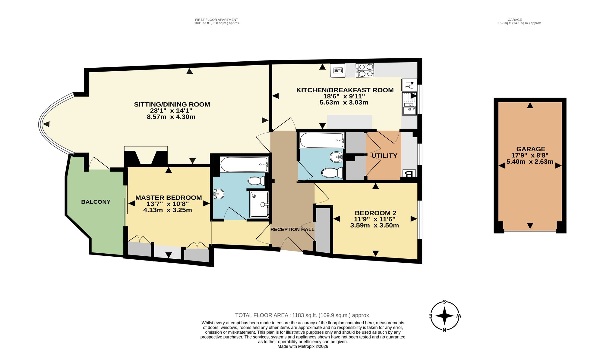Flat 10, Maidencombe House Teignmouth Road, Torquay floorplan