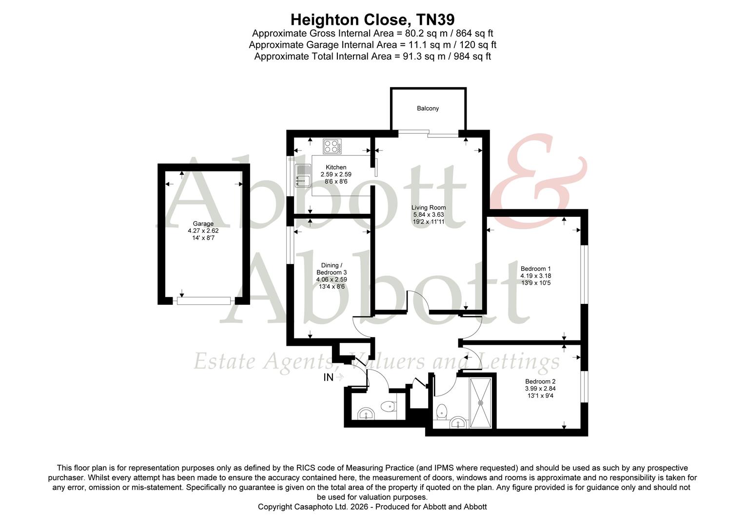 19 Ismay Lodge, Heighton Close, Bexhill-On-Sea floorplan