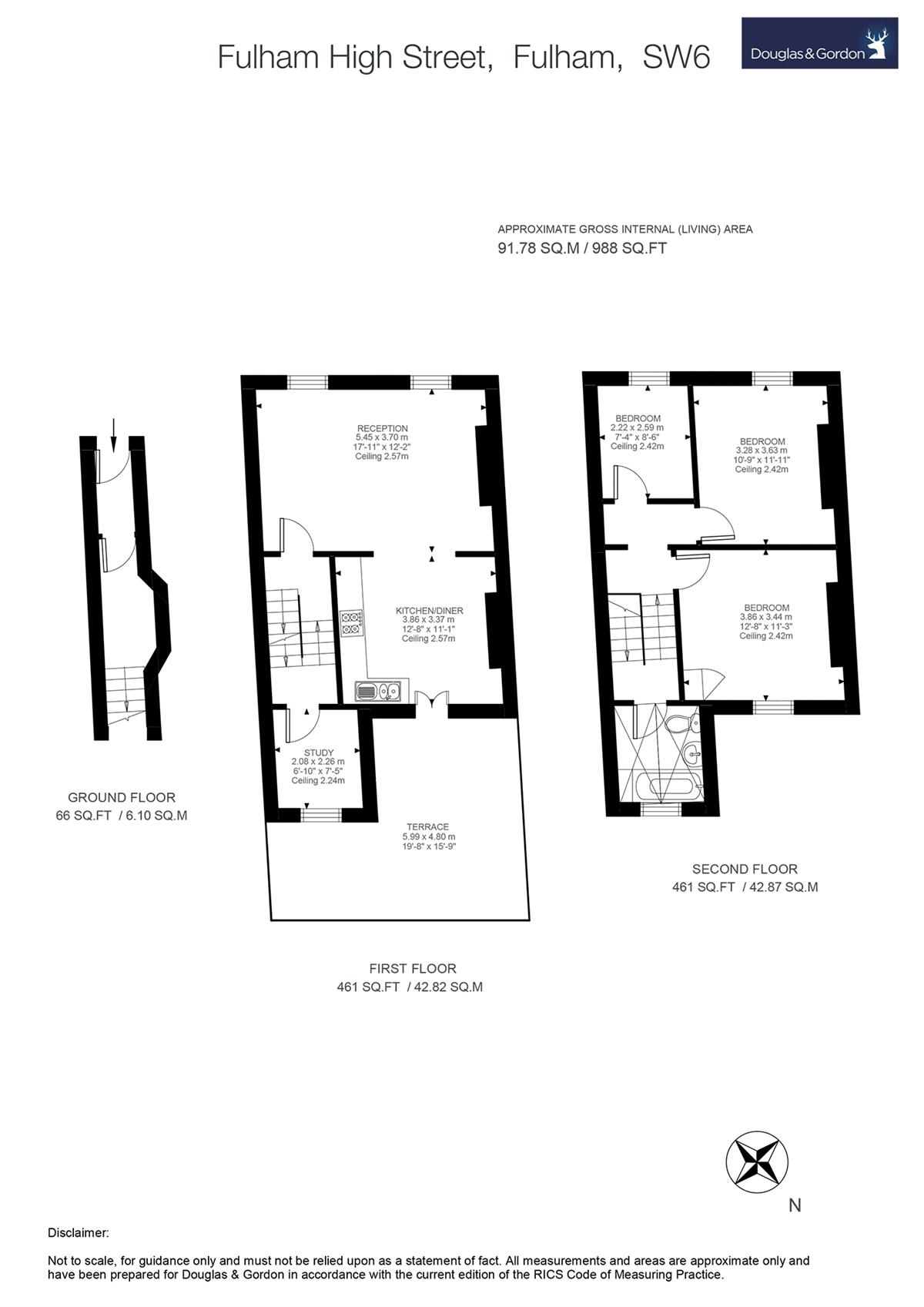 2 Bedrooms Flat to rent in Fulham High Street, London SW6