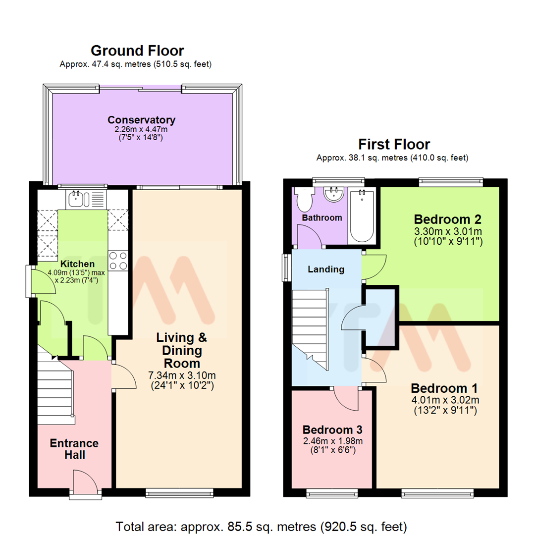 3 Bedrooms Semi-detached house for sale in Derwent Avenue, Biggleswade SG18