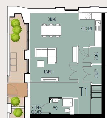Townhouse 1,, Townhouse 1, The Forge, Liverpool floorplan