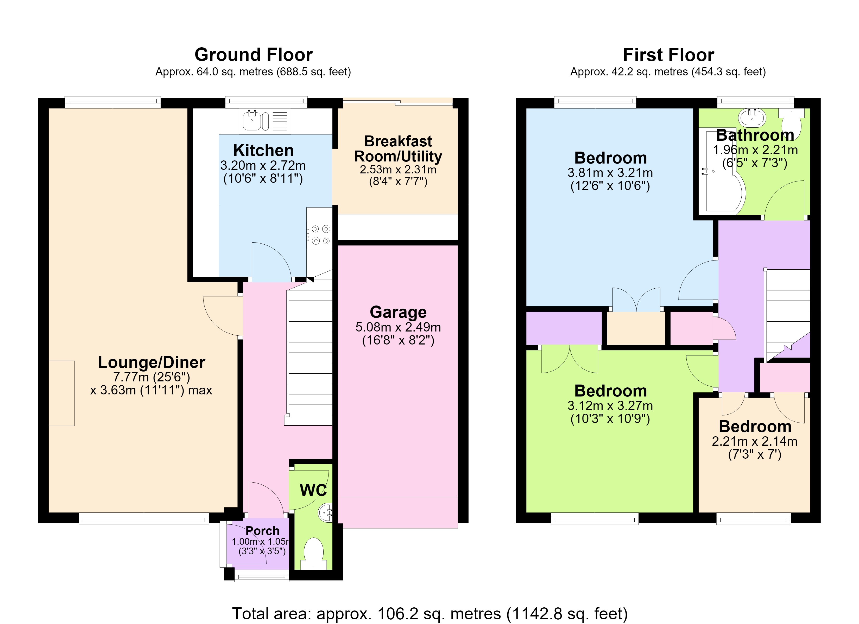 16, Adams Beck, Landrake floorplan