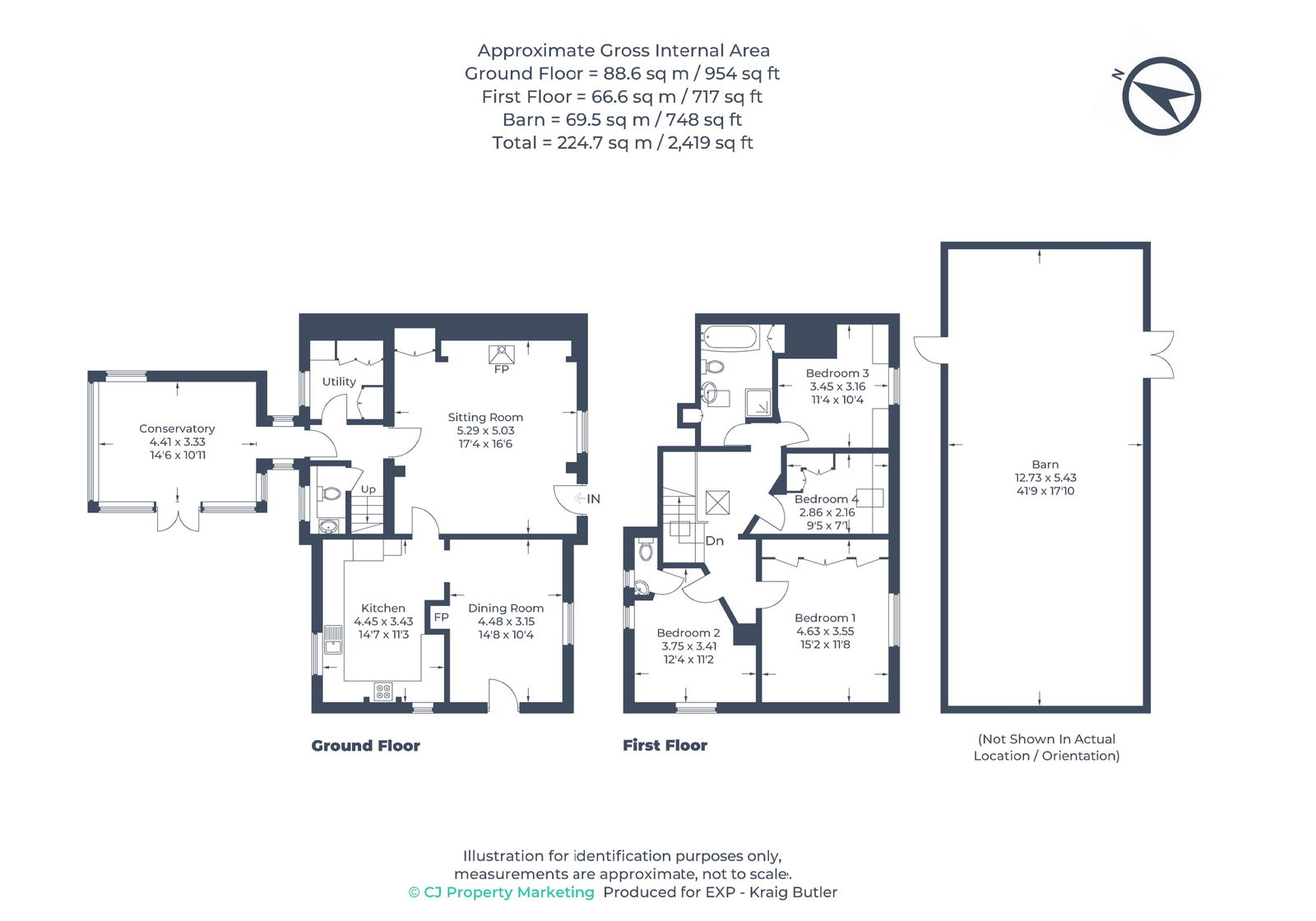 Old Zacs Cottage, Chesham floorplan