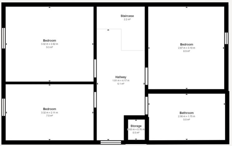 Penrilla, Grenville Road, Lostwithiel floorplan