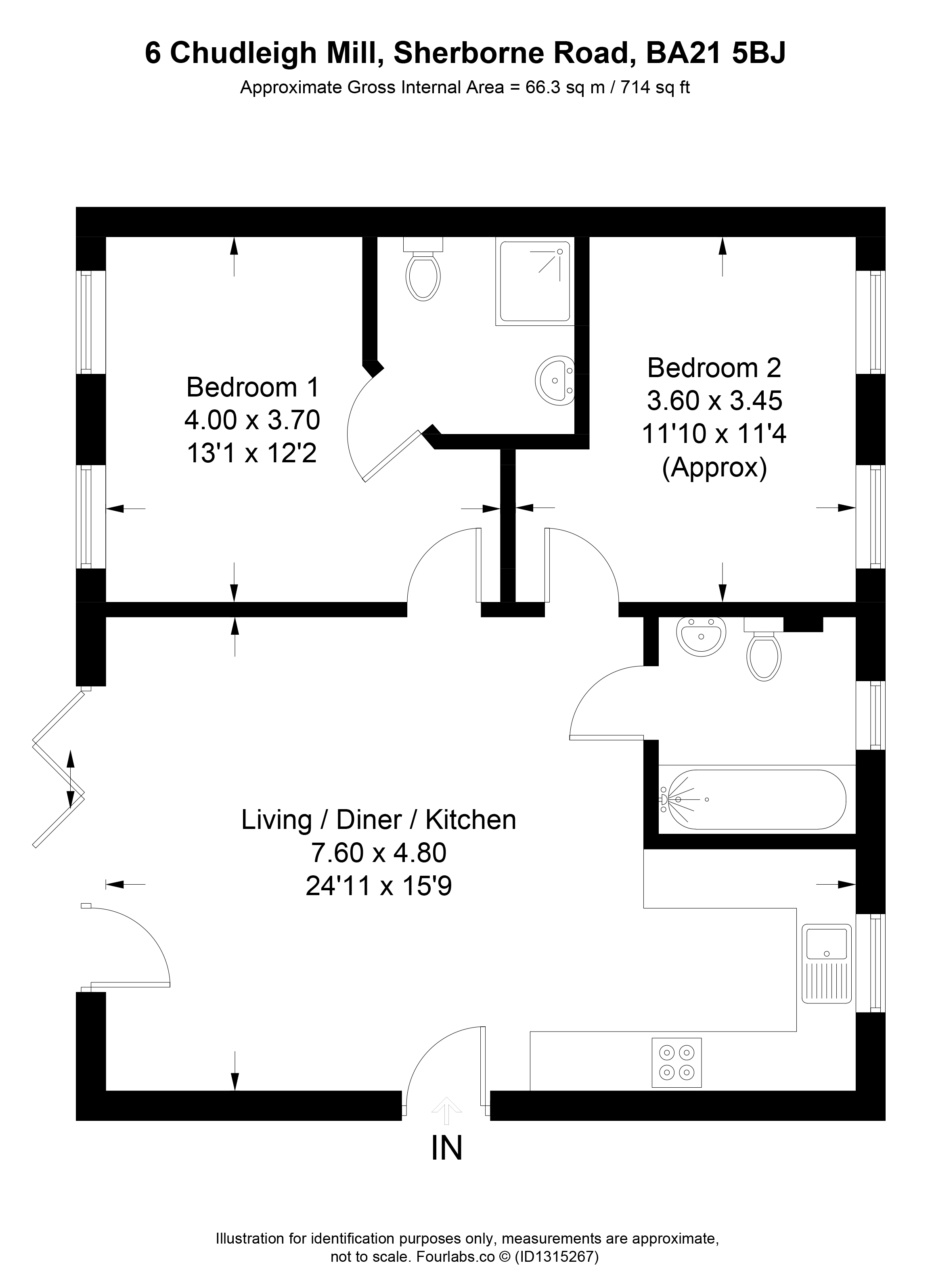 6, Chudleigh Mill, Yeovil floorplan