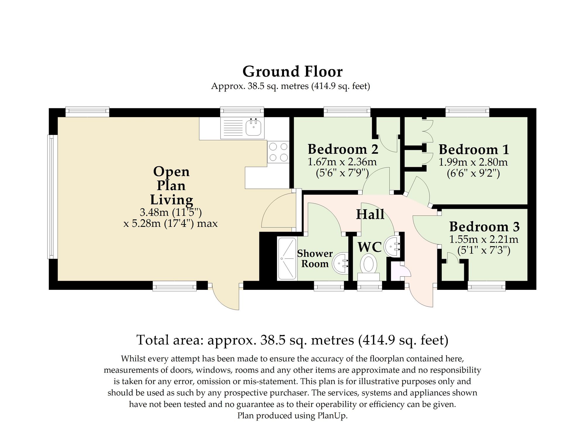 51 Lapwing, California Cliffs, Scratby floorplan