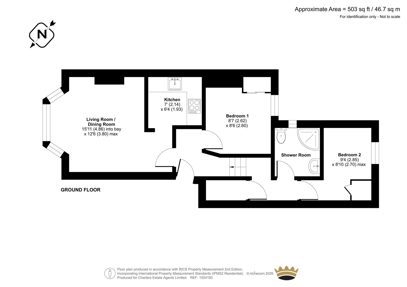Ground Floor Flat, 92, Roundhill Crescent, East Sussex floorplan