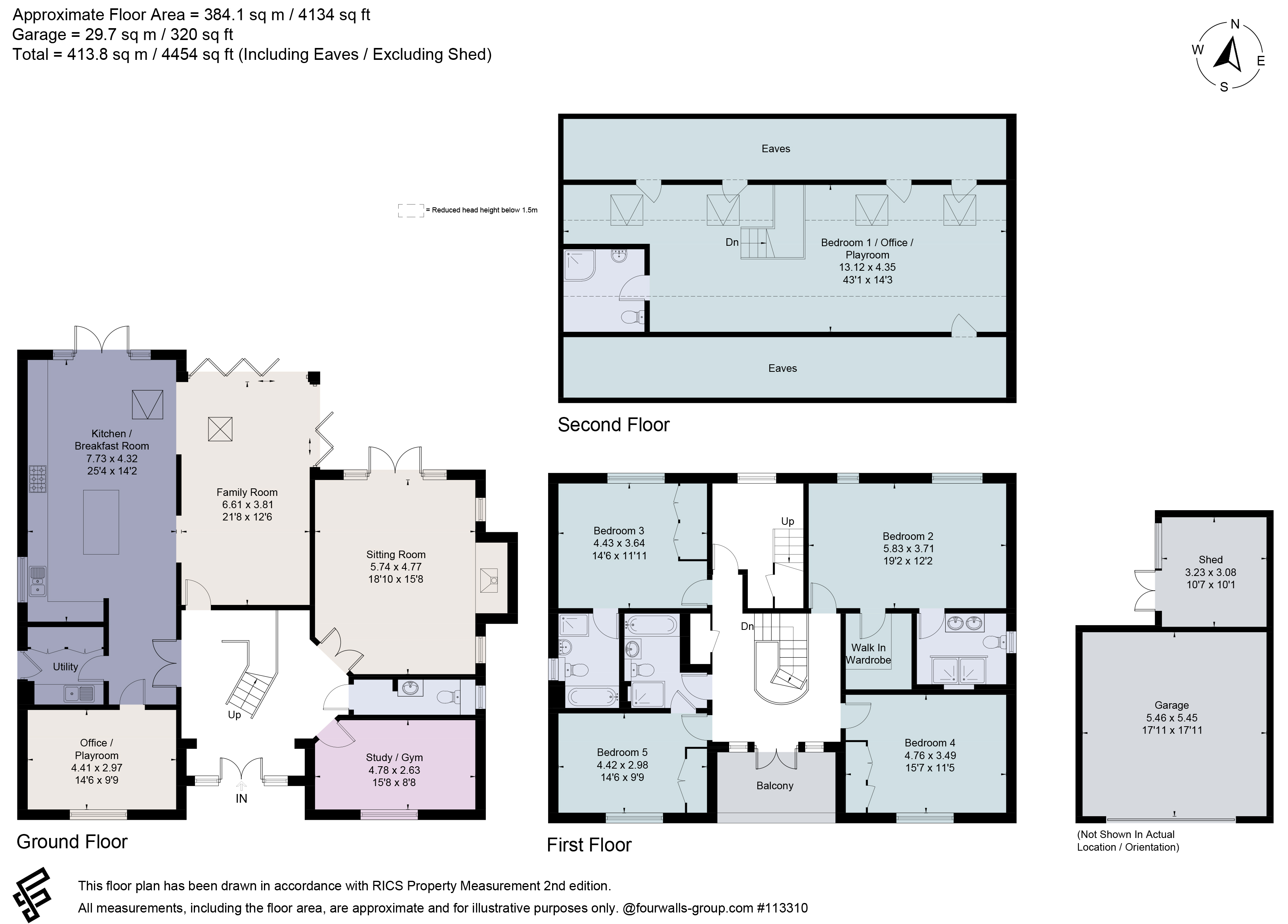 3, Willow Drive, Berkshire floorplan