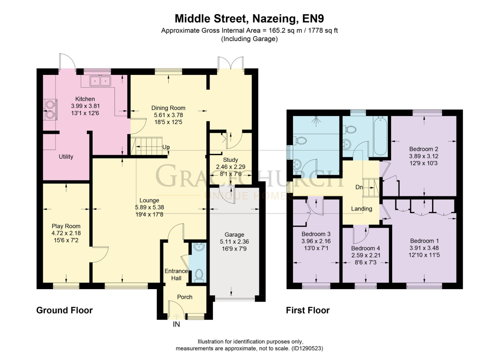 Twin Trees, Middle Street, Nazeing floorplan