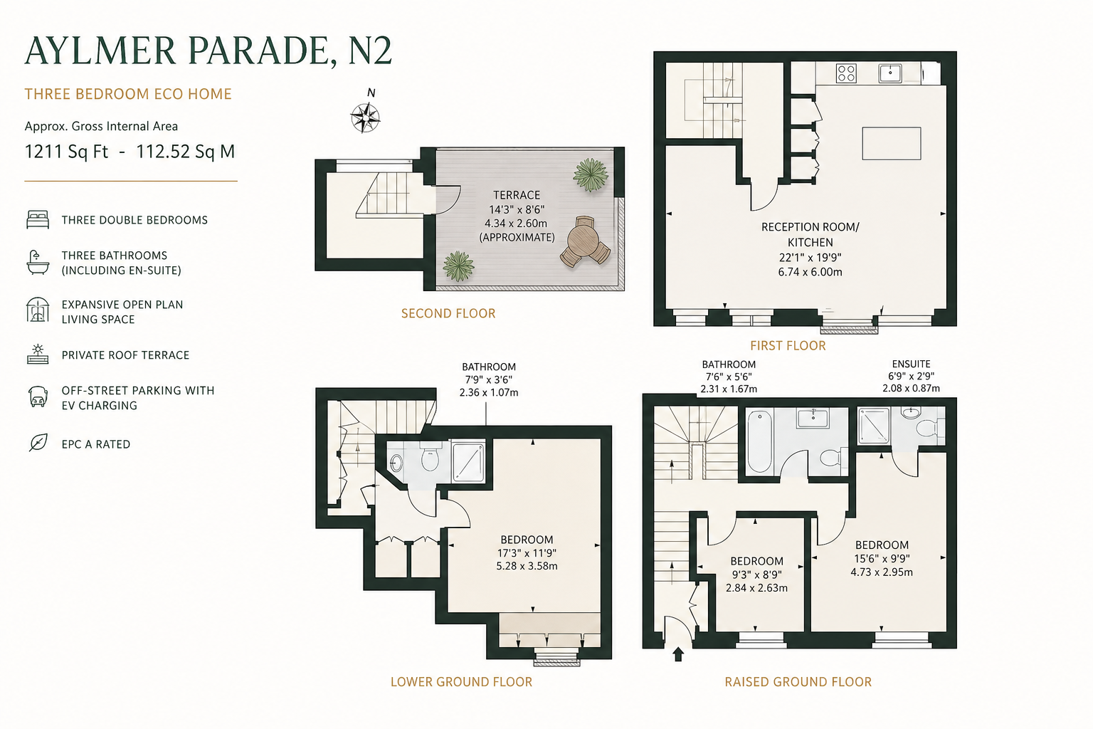 3, Aylmer Parade, East Finchley floorplan