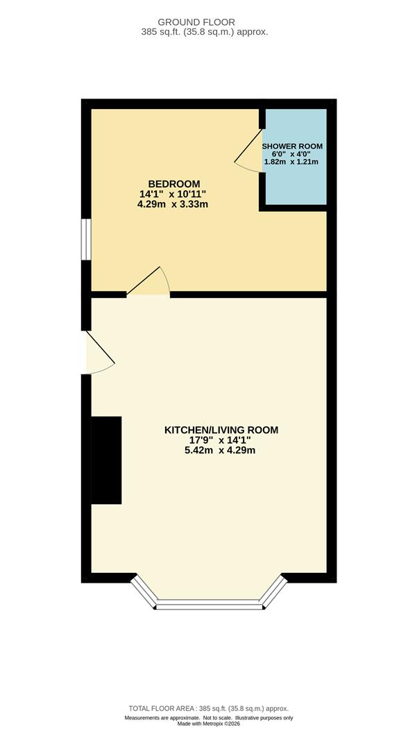 Flat 1B, 17-19, Alexandra Road, Sale floorplan