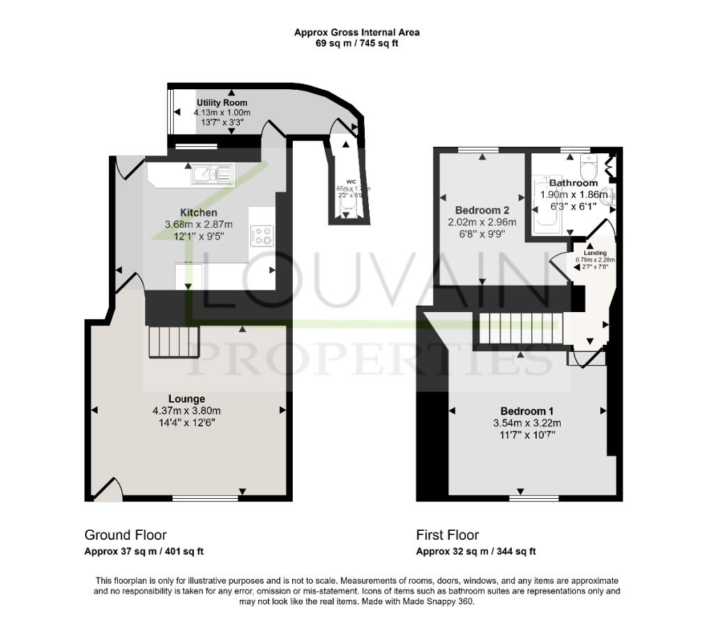 Rhiw Parc Road, Abertillery floorplan
