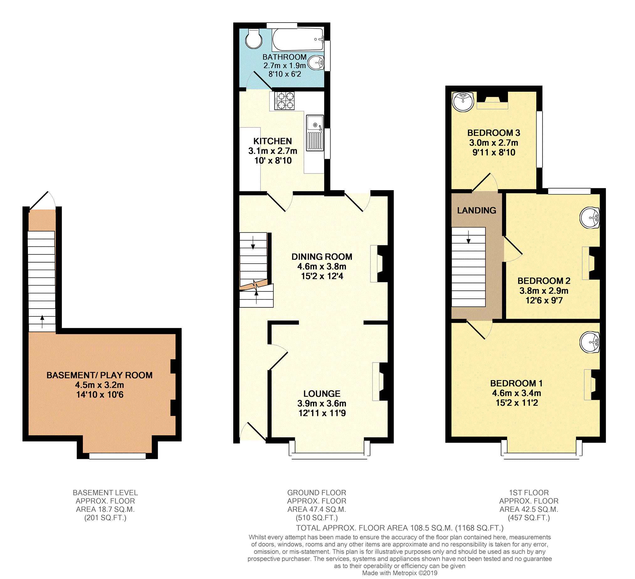 3 Bedrooms Terraced house for sale in Cuxton Road, Strood Rochester ME2