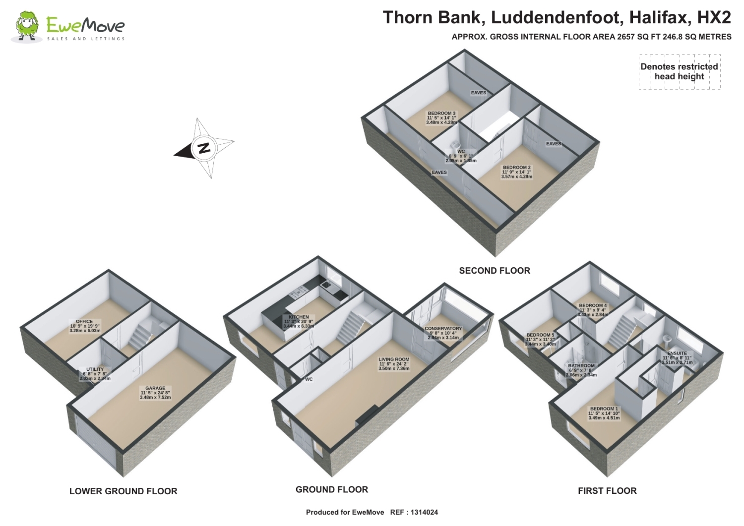 6, Thorn Bank, Halifax floorplan