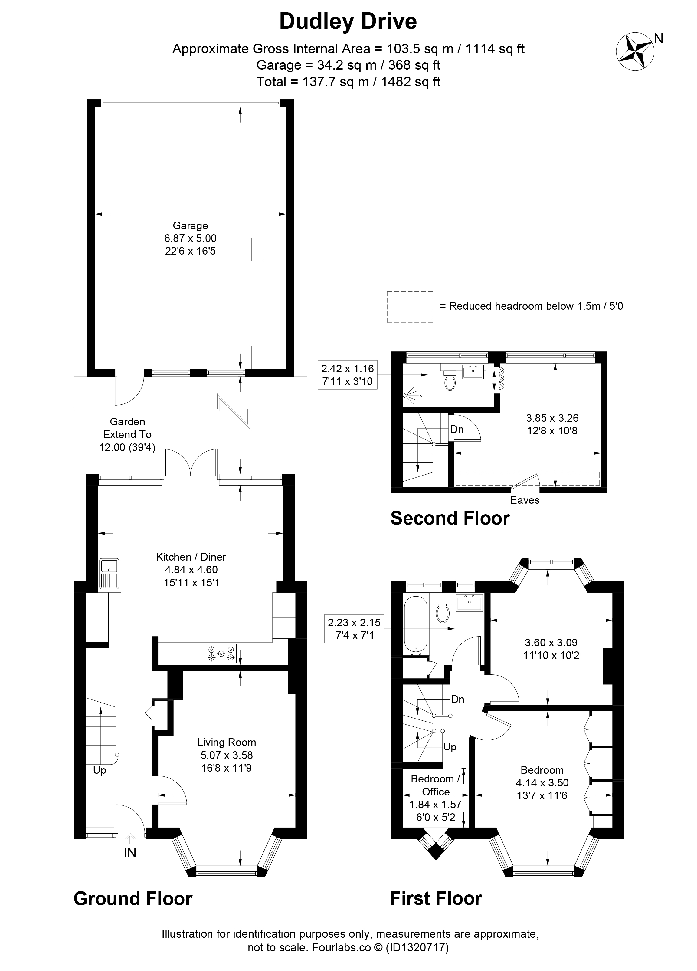 52, Dudley Drive, Surrey floorplan