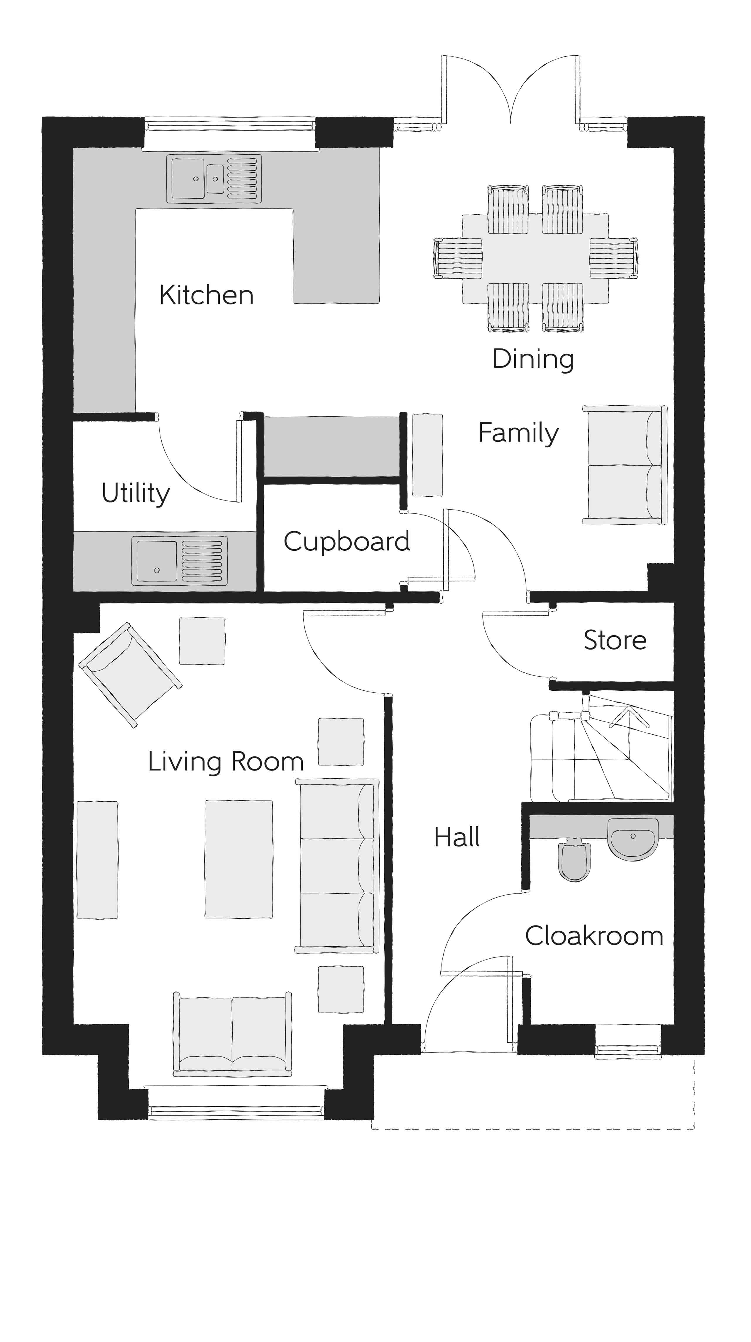 19, Off Lincoln, Buckingham floorplan