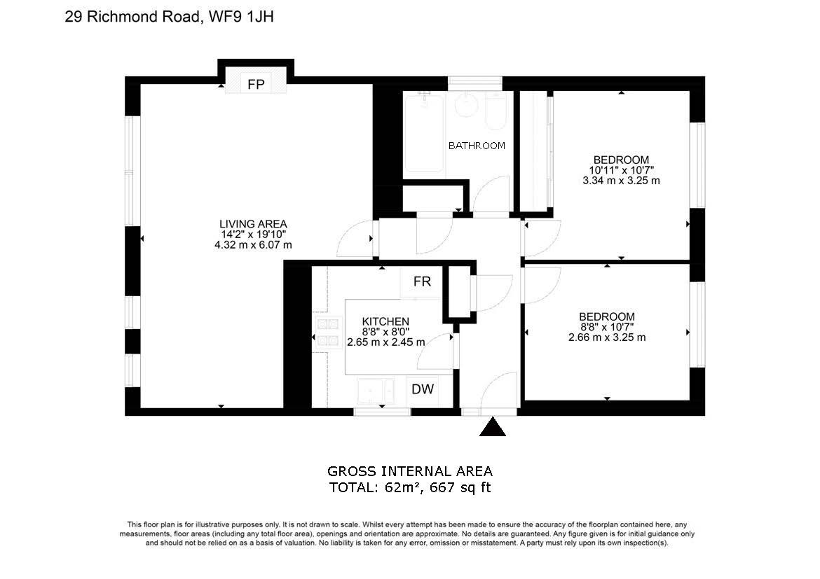 Richmond Road, Upton, Pontefract, West Yorkshire WF9, 2 bedroom bungalow for sale 62714558